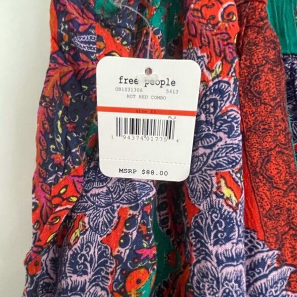 Free People Count Me In Trapeze Tunic Tank‎ Top NWT Size XS - Picture 3 of 6